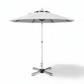 Cantilever patio umbrella 300 x 300 x 250cm aluminum frame with gray canopy